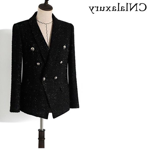 women's suits & blazers luxury tweed handmade blazer for women vintage tailored collar jacket double breasted black coat clothing, White;black
women's suits & blazers luxury tweed handmade blazer for women vintage tailored collar jacket double breasted black coat clothing, White;black