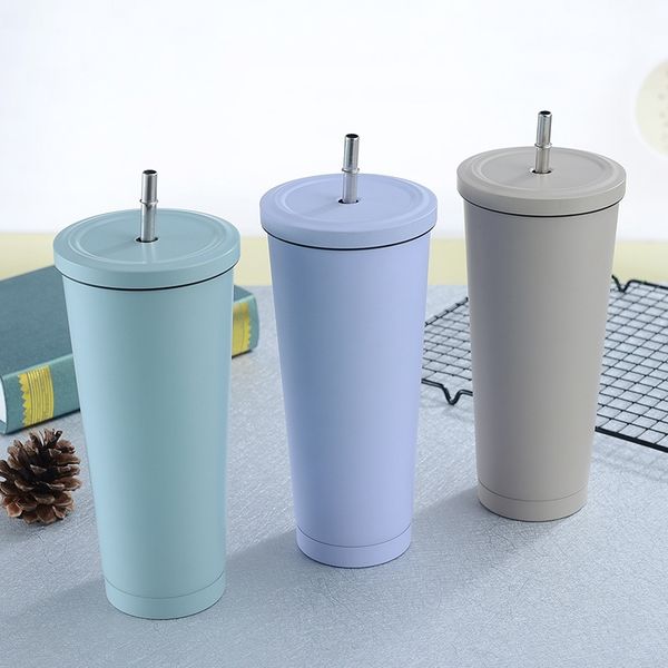 304 stainless steel straw double-layer vacuum coke bingba thermos 750ml macarone color cup
304 stainless steel straw double-layer vacuum coke bingba thermos 750ml macarone color cup