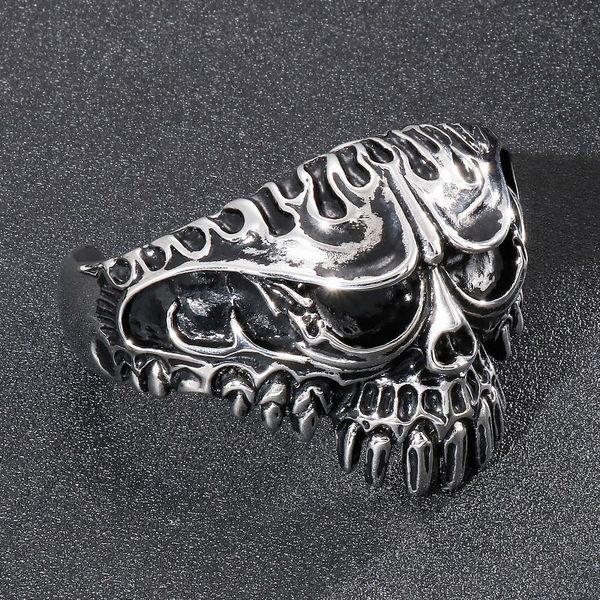 bangle man jewelry store titanium steel big punk for men skeletons bracelet, Black
bangle man jewelry store titanium steel big punk for men skeletons bracelet, Black