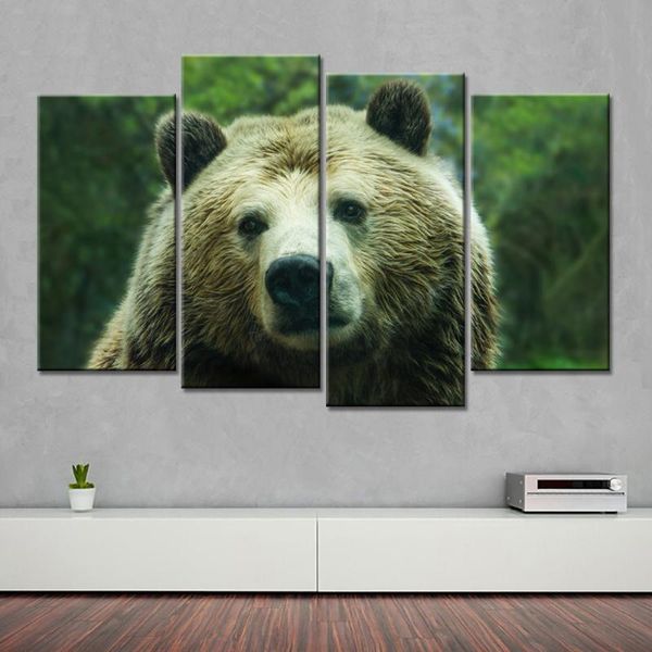 paintings brown bear decorative painting modular canvas wall art decor picture for living room no frame 4piece
paintings brown bear decorative painting modular canvas wall art decor picture for living room no frame 4piece