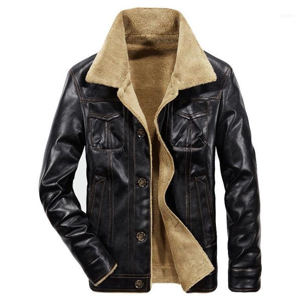 men's jackets winter leather fleece pu coats men casual thicken warm turn-down collar outerwear motorcycle jacket m-4xl my0281, Black;brown
men's jackets winter leather fleece pu coats men casual thicken warm turn-down collar outerwear motorcycle jacket m-4xl my0281, Black;brown