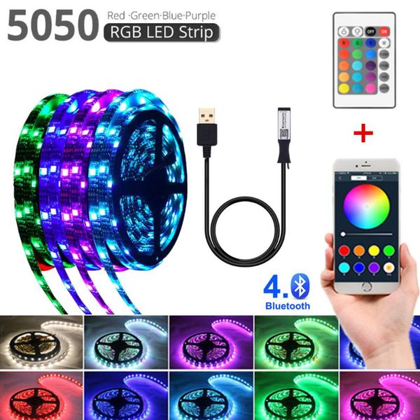 strips bluetooth usb luces led strip light rgb pc tv backlight lights 5v waterproof lamp smd 30leds/m flexible neon with 24 keys
strips bluetooth usb luces led strip light rgb pc tv backlight lights 5v waterproof lamp smd 30leds/m flexible neon with 24 keys