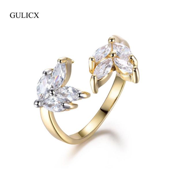 wedding rings gulicx fashion silver & gold color adjustable leaf shape zirconia women engagement ring femme bague jewelry glr668, Slivery;golden
wedding rings gulicx fashion silver & gold color adjustable leaf shape zirconia women engagement ring femme bague jewelry glr668, Slivery;golden