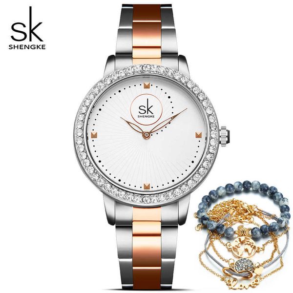 shengke women's watches luxury brand fashion casual ladies quartz diamond geneva lady bracelet wrist for women clock hou 210616, Slivery;brown
shengke women's watches luxury brand fashion casual ladies quartz diamond geneva lady bracelet wrist for women clock hou 210616, Slivery;brown