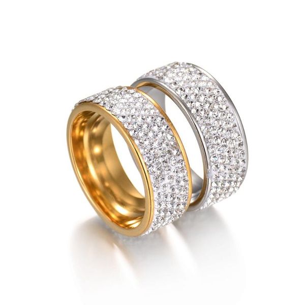 wedding rings hip hop iced out full cz bling for women men gold color stainless steel lovers couple fashion jewelry 2021, Slivery;golden
wedding rings hip hop iced out full cz bling for women men gold color stainless steel lovers couple fashion jewelry 2021, Slivery;golden