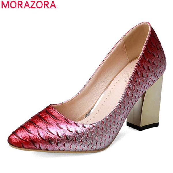 dress shoes morazora 2021 big size 33-43 fashion high heels summer sweet women pumps thick pointed toe party woman, Black
dress shoes morazora 2021 big size 33-43 fashion high heels summer sweet women pumps thick pointed toe party woman, Black