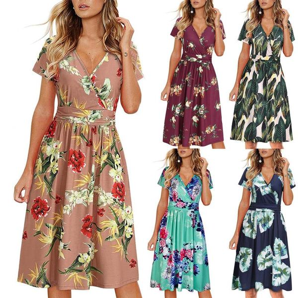 women casual floral loose dress pocket beach style temperamental vintage print maxi shirt women's swimwear, White;black
women casual floral loose dress pocket beach style temperamental vintage print maxi shirt women's swimwear, White;black