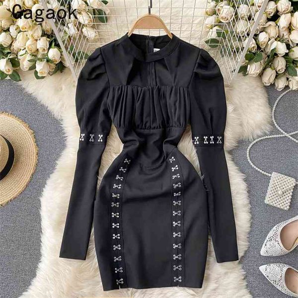 dresses women spring autumn o-neck solid puff sleeve hollow out bodycon fashion harajuku wild vestidos 210531, Black;gray
dresses women spring autumn o-neck solid puff sleeve hollow out bodycon fashion harajuku wild vestidos 210531, Black;gray