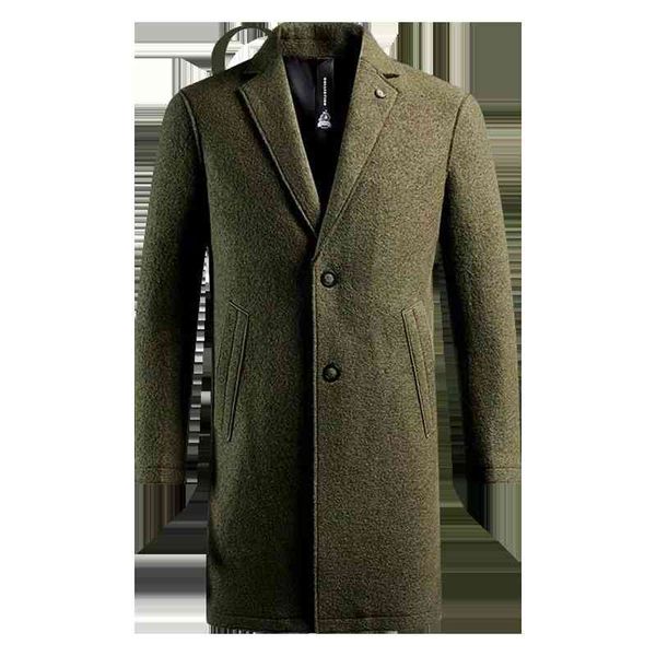 men's trench coats classic casual autumn winter long 100% wool coat 2021 mid-length thick army green woolen jackets man business overco, Tan;black
men's trench coats classic casual autumn winter long 100% wool coat 2021 mid-length thick army green woolen jackets man business overco, Tan;black