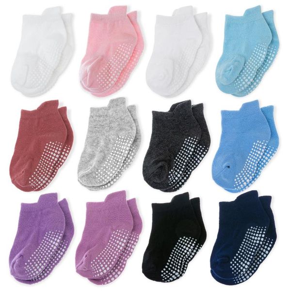 6/12 pairs baby ankle socks non-slip anti-skid with grips for girls and boys infant little kids, Pink;yellow
6/12 pairs baby ankle socks non-slip anti-skid with grips for girls and boys infant little kids, Pink;yellow