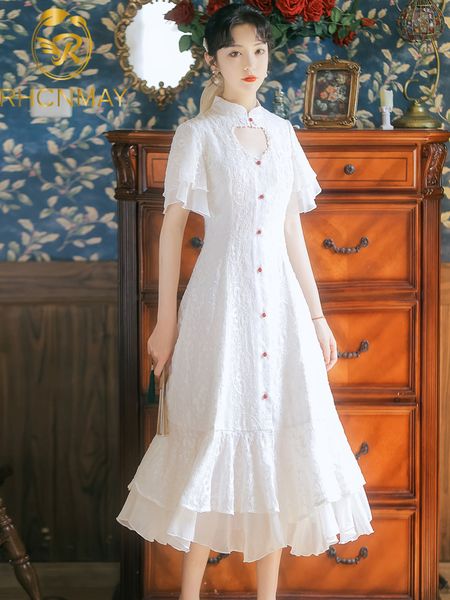 new 2021 summer woman dress casual stand collar single breasted ruffles embroidery vintage fashion elegant vacation beach dressswimwear bath, Black;gray
new 2021 summer woman dress casual stand collar single breasted ruffles embroidery vintage fashion elegant vacation beach dressswimwear bath, Black;gray