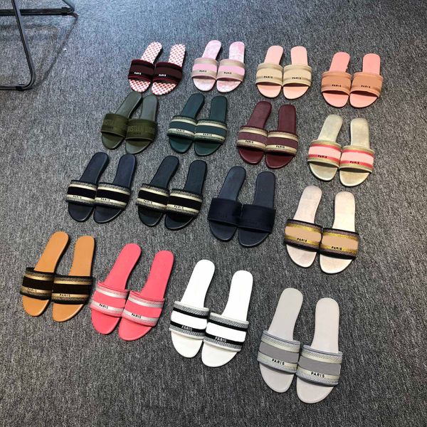 luxury designer slippers letter embroidery design leather flat shoes pantoufle summer women beach lady slippers paris and stripe, Black
luxury designer slippers letter embroidery design leather flat shoes pantoufle summer women beach lady slippers paris and stripe, Black