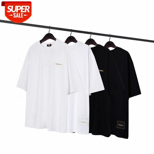 gold thread embroidery letters round neck pullover short sleeve batch #nv4l, White;black
gold thread embroidery letters round neck pullover short sleeve batch #nv4l, White;black