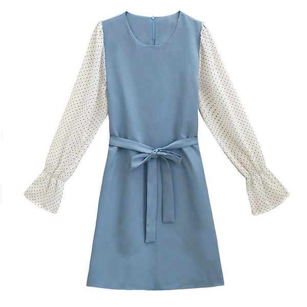 perhaps u women black blue o-neck polka dot patchwork flare long sleeve sash a-line mini dress d2573 210529, Black;gray
perhaps u women black blue o-neck polka dot patchwork flare long sleeve sash a-line mini dress d2573 210529, Black;gray