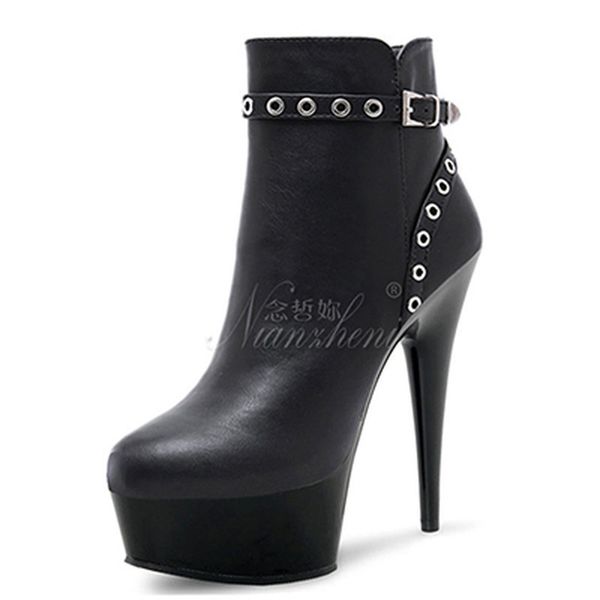 mclubgirl 20cm heels solid color belt buckle super high heel side zipper black patent leather thin heel ankle boots lyp 210507
mclubgirl 20cm heels solid color belt buckle super high heel side zipper black patent leather thin heel ankle boots lyp 210507