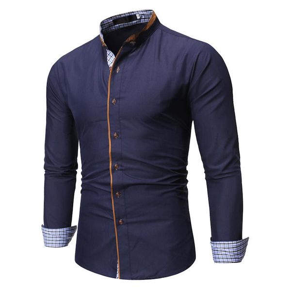 men's casual shirts mens fashion dress long sleeve slim fit business button down, White;black
men's casual shirts mens fashion dress long sleeve slim fit business button down, White;black