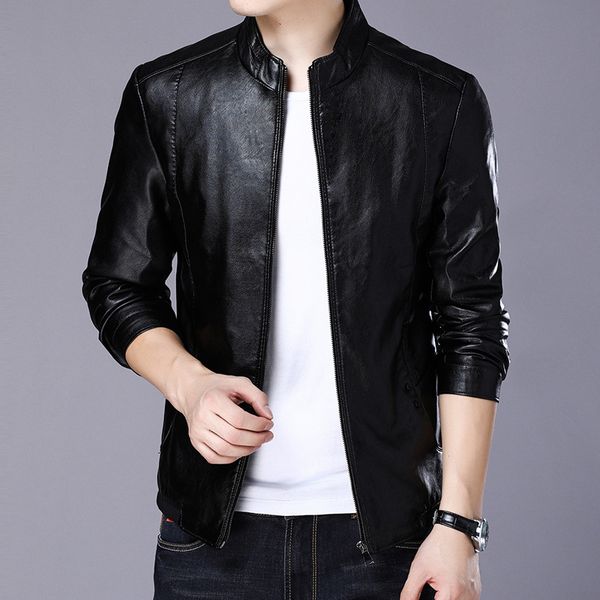 men's fur & faux male comfortable biker leather jacket black brown jaqueta masculina couro outerwear mandarin collar casual coat men ws
men's fur & faux male comfortable biker leather jacket black brown jaqueta masculina couro outerwear mandarin collar casual coat men ws