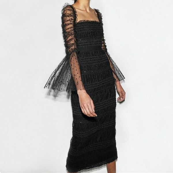 casual dresses 2021 arrive dot white/black women dress sequins mesh splicing midi, Black;gray
casual dresses 2021 arrive dot white/black women dress sequins mesh splicing midi, Black;gray