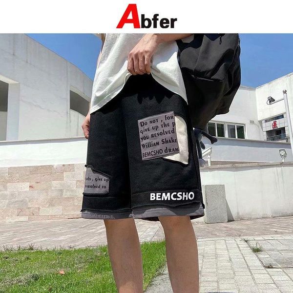 men's shorts abfer brand men casual fashion sports letter printed summer loose drawstring beach male sweatpants, White;black
men's shorts abfer brand men casual fashion sports letter printed summer loose drawstring beach male sweatpants, White;black