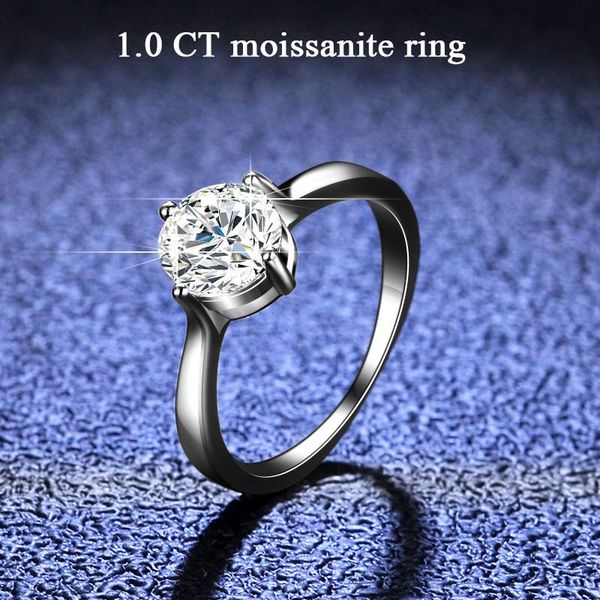 cluster rings classic solitaire round brilliant moissanite engagement ring 1 s 4 prong sterling silver for women promise gift, Golden;silver
cluster rings classic solitaire round brilliant moissanite engagement ring 1 s 4 prong sterling silver for women promise gift, Golden;silver