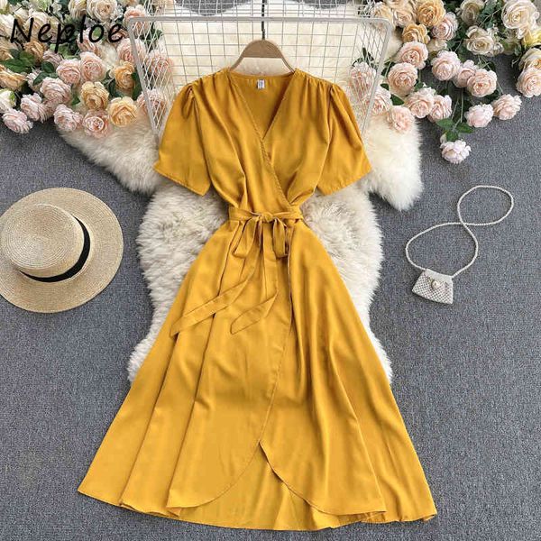 neploe work style ol multicolor dress women high waist hip sashes a line vestidos summer short sleeve robe temperament 210510, Black;gray
neploe work style ol multicolor dress women high waist hip sashes a line vestidos summer short sleeve robe temperament 210510, Black;gray