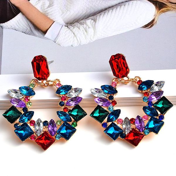 dangle & chandelier fashion earrings for women colorful rhinestone drop trendy statement jewelry wedding engagement party brincos, Silver
dangle & chandelier fashion earrings for women colorful rhinestone drop trendy statement jewelry wedding engagement party brincos, Silver