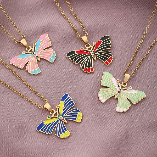 pendant necklaces 50cm vintage colorful butterfly necklace for women 2021 simple jewelry, Silver
pendant necklaces 50cm vintage colorful butterfly necklace for women 2021 simple jewelry, Silver
