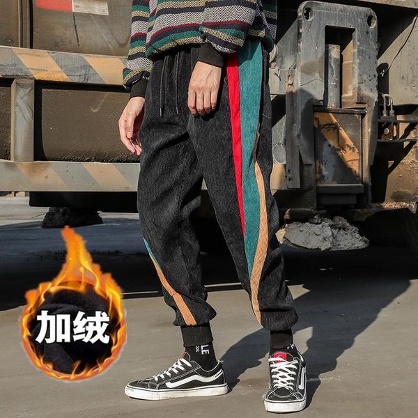 men's pants winter corduroy trousers, japanese sweatpants and velvet slacks, trend, heavy leg, Black
men's pants winter corduroy trousers, japanese sweatpants and velvet slacks, trend, heavy leg, Black