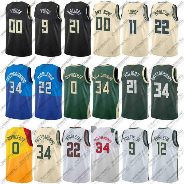 2121 print city earned edition basketball donte divincenzo jersey 0 bobby portis 9 giannis antetokounmpo 34 khris middleton 22 jrue holiday, Black;red
2121 print city earned edition basketball donte divincenzo jersey 0 bobby portis 9 giannis antetokounmpo 34 khris middleton 22 jrue holiday, Black;red