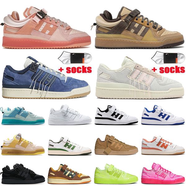 2022 with socks bad bunny x forum low platform sneakers casual shoes buckle brown pink easter volt designer bright blue og mens women sports, Black
2022 with socks bad bunny x forum low platform sneakers casual shoes buckle brown pink easter volt designer bright blue og mens women sports, Black