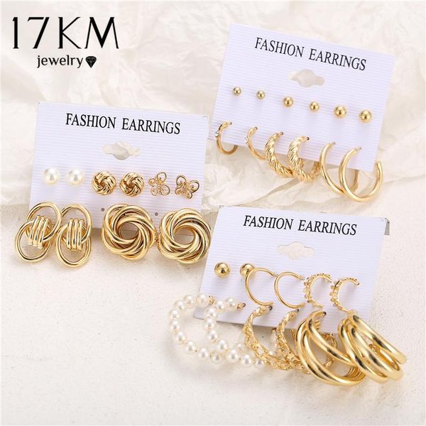 hoop & huggie 17km fashion gold chain earrings set for women girls elegant geometirc pearl circle 2021 jewelry gift, Golden;silver
hoop & huggie 17km fashion gold chain earrings set for women girls elegant geometirc pearl circle 2021 jewelry gift, Golden;silver