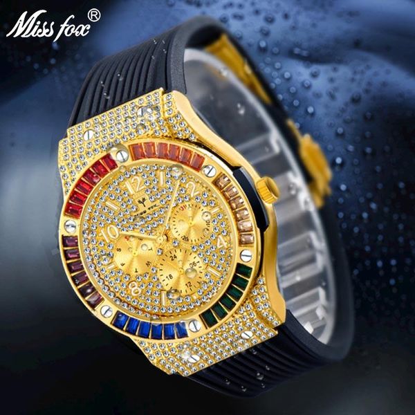 wristwatches missfox brand men watches luxury famous high-quality rubber strap men's fashion casual dress watch quartz, Slivery;brown
wristwatches missfox brand men watches luxury famous high-quality rubber strap men's fashion casual dress watch quartz, Slivery;brown