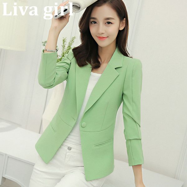 women's suits & blazers liva girl women and jackets plus size spring autumn single button blaser female elegant blazer long sleeve 3rdn, White;black
women's suits & blazers liva girl women and jackets plus size spring autumn single button blaser female elegant blazer long sleeve 3rdn, White;black