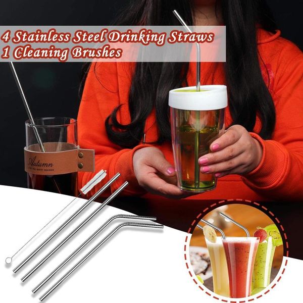 drinking straws reusable straw stainless steel set metal colorful with cleaner brush bar party accessory
drinking straws reusable straw stainless steel set metal colorful with cleaner brush bar party accessory