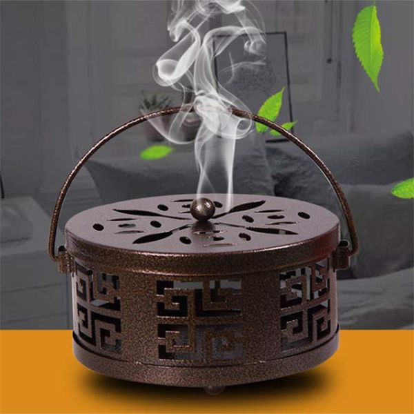 fragrance lamps incense burners chinese style metal mosquito coil holder with handle portable burner for home garden decorate
fragrance lamps incense burners chinese style metal mosquito coil holder with handle portable burner for home garden decorate