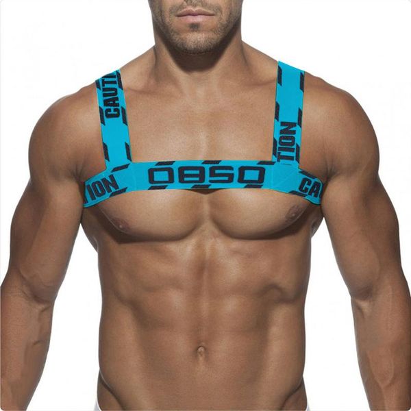 back support mens chest strap nylon spandex solid color male elastic shoulder straps muscle men party carnival decoration gay 2021, Black;blue
back support mens chest strap nylon spandex solid color male elastic shoulder straps muscle men party carnival decoration gay 2021, Black;blue