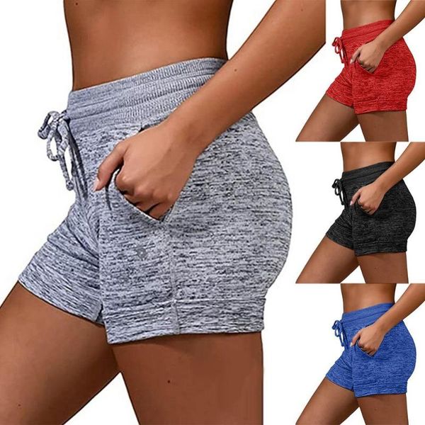 women's shorts women solid color quick dry pockets drawstring stretchy sports minipants, White;black
women's shorts women solid color quick dry pockets drawstring stretchy sports minipants, White;black