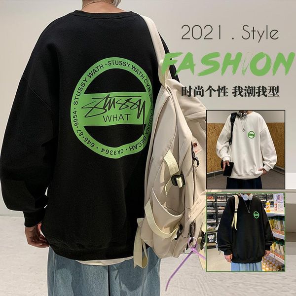 men's hoodies & sweatshirts autumn women's round neck sweater spring and ins tide brand, Black
men's hoodies & sweatshirts autumn women's round neck sweater spring and ins tide brand, Black