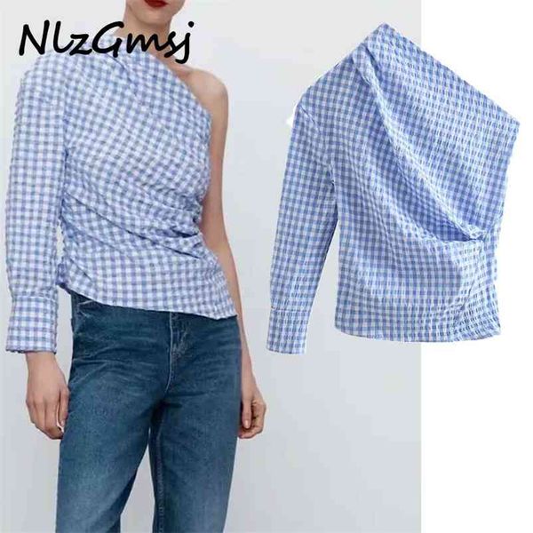 blouse women solid with button loose ruffles plaid shirt casual vintage long sleeve female shirts chic 03 210628, White
blouse women solid with button loose ruffles plaid shirt casual vintage long sleeve female shirts chic 03 210628, White