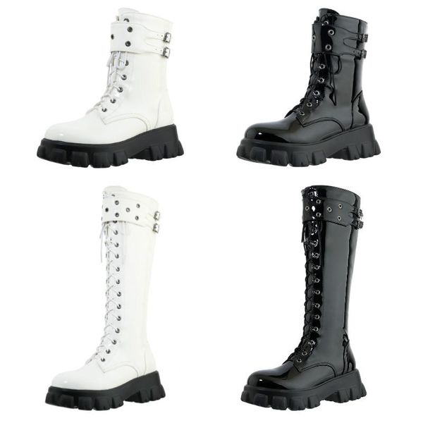 boots white black women patent leather ankle motorcycle botines mujer lace up knee high winter warm platform casual shoes
boots white black women patent leather ankle motorcycle botines mujer lace up knee high winter warm platform casual shoes