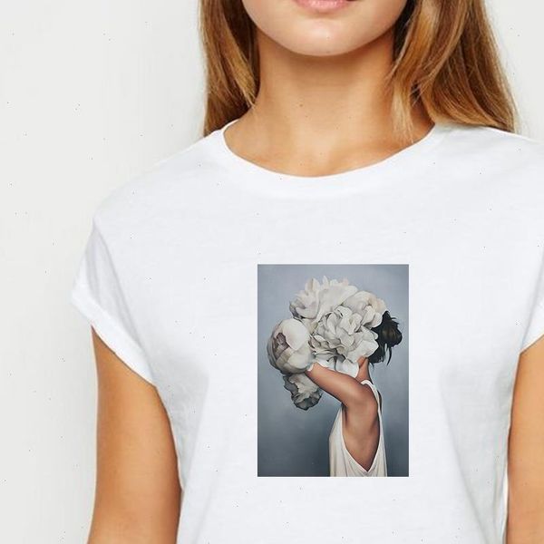 t womens shirt women feather flower girl ropa mujer spring summer ulzzang prevalent casual round collar shirts, White
t womens shirt women feather flower girl ropa mujer spring summer ulzzang prevalent casual round collar shirts, White
