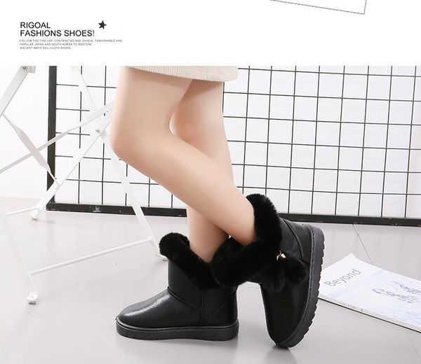 winter kids shoes for boys girls snow boots warm plush fashion children ankle pu waterroof baby sport, Black;grey
winter kids shoes for boys girls snow boots warm plush fashion children ankle pu waterroof baby sport, Black;grey