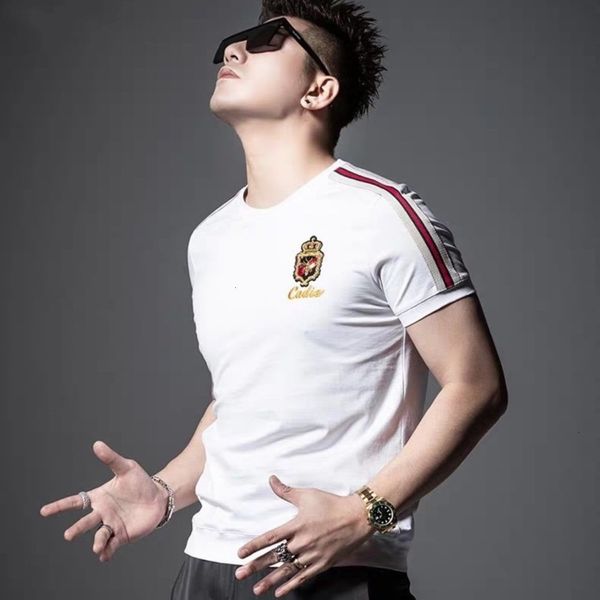 t-shirt polo shirt short 2021 summer trend slim little bee embroidery cotton brand half sve men's fashion top, White;black
t-shirt polo shirt short 2021 summer trend slim little bee embroidery cotton brand half sve men's fashion top, White;black