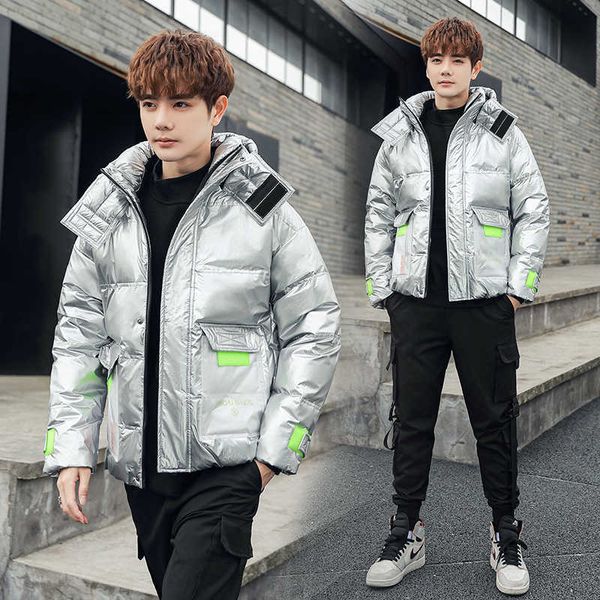 men's hooded windbreaker, bright cloak, thick warm parka, 2021 winter clothes, 4xl, Black
men's hooded windbreaker, bright cloak, thick warm parka, 2021 winter clothes, 4xl, Black