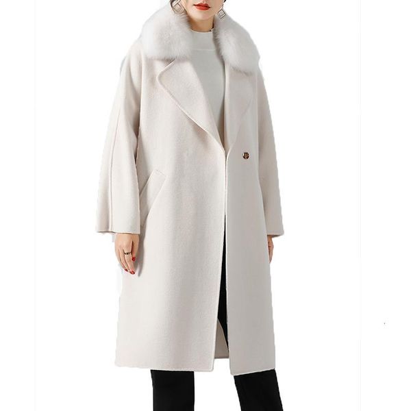 women's fur & faux fashion natural cashmere woolen outwears winter women jackets spring autumn sheep wool coats with real collar hk38, Black
women's fur & faux fashion natural cashmere woolen outwears winter women jackets spring autumn sheep wool coats with real collar hk38, Black