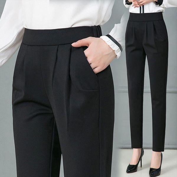 winter autumn high waist pencil womens capris casual solid harem long trousers, Black;white
winter autumn high waist pencil womens capris casual solid harem long trousers, Black;white