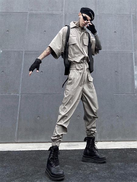 men's tracksuits hip-hop street biker leggings cargo pants fashion trend multi-pocket oversize, Gray
men's tracksuits hip-hop street biker leggings cargo pants fashion trend multi-pocket oversize, Gray