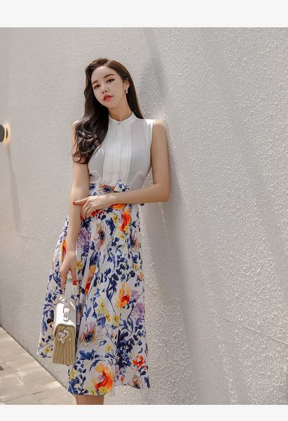 two piece dress summer set women suit sleeveless blouse shirt split slim skirt crop and 2 h46j, White
two piece dress summer set women suit sleeveless blouse shirt split slim skirt crop and 2 h46j, White