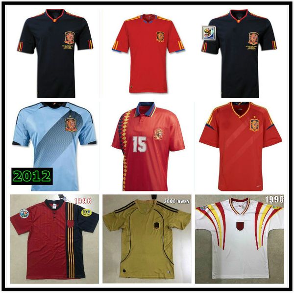 1994 1996 2002 2008 2010 2012 spain retro soccer jerseys vintage classic a.iniesta torres raul xavi david villa football shirt, Black;yellow
1994 1996 2002 2008 2010 2012 spain retro soccer jerseys vintage classic a.iniesta torres raul xavi david villa football shirt, Black;yellow
