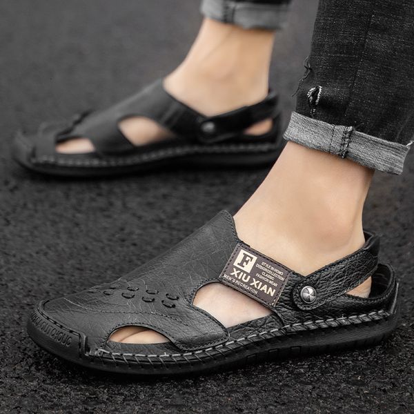slippers men sandals 2021 genuine leather summer shoes casual comfortable barefoot pentoufle homme big size 48 pdj7, Black
slippers men sandals 2021 genuine leather summer shoes casual comfortable barefoot pentoufle homme big size 48 pdj7, Black